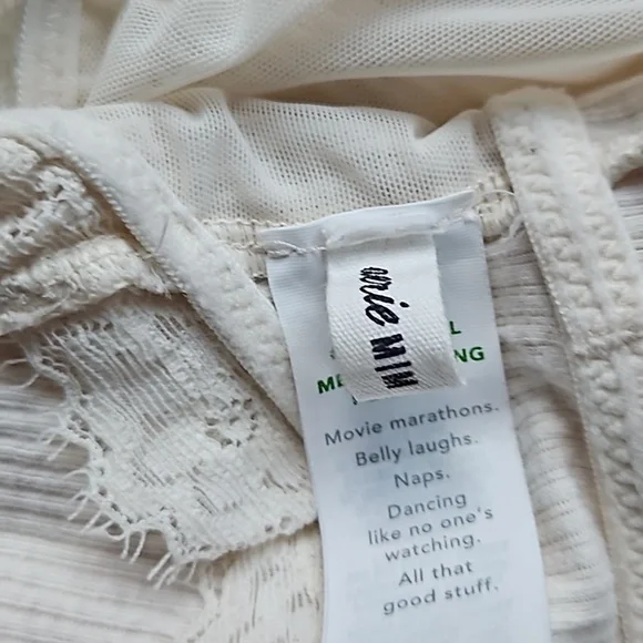 Aerie Ivory Lace Bralette - Size M - Picture 3 of 6